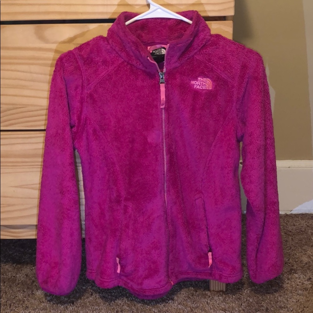 pink the north face jacket